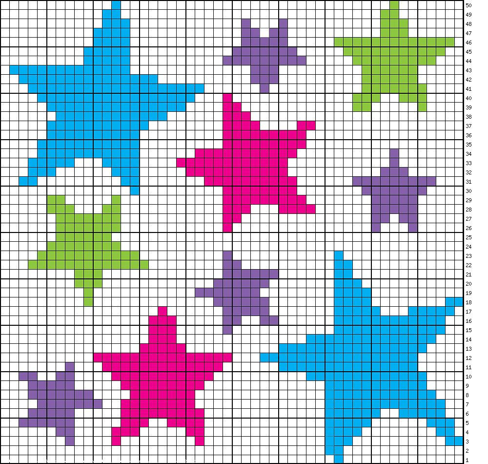 Array Of Stars Chart By Niamh Dhabolt Cross Stitch Knitting Charts  - Cross Stitch Small Star Pattern