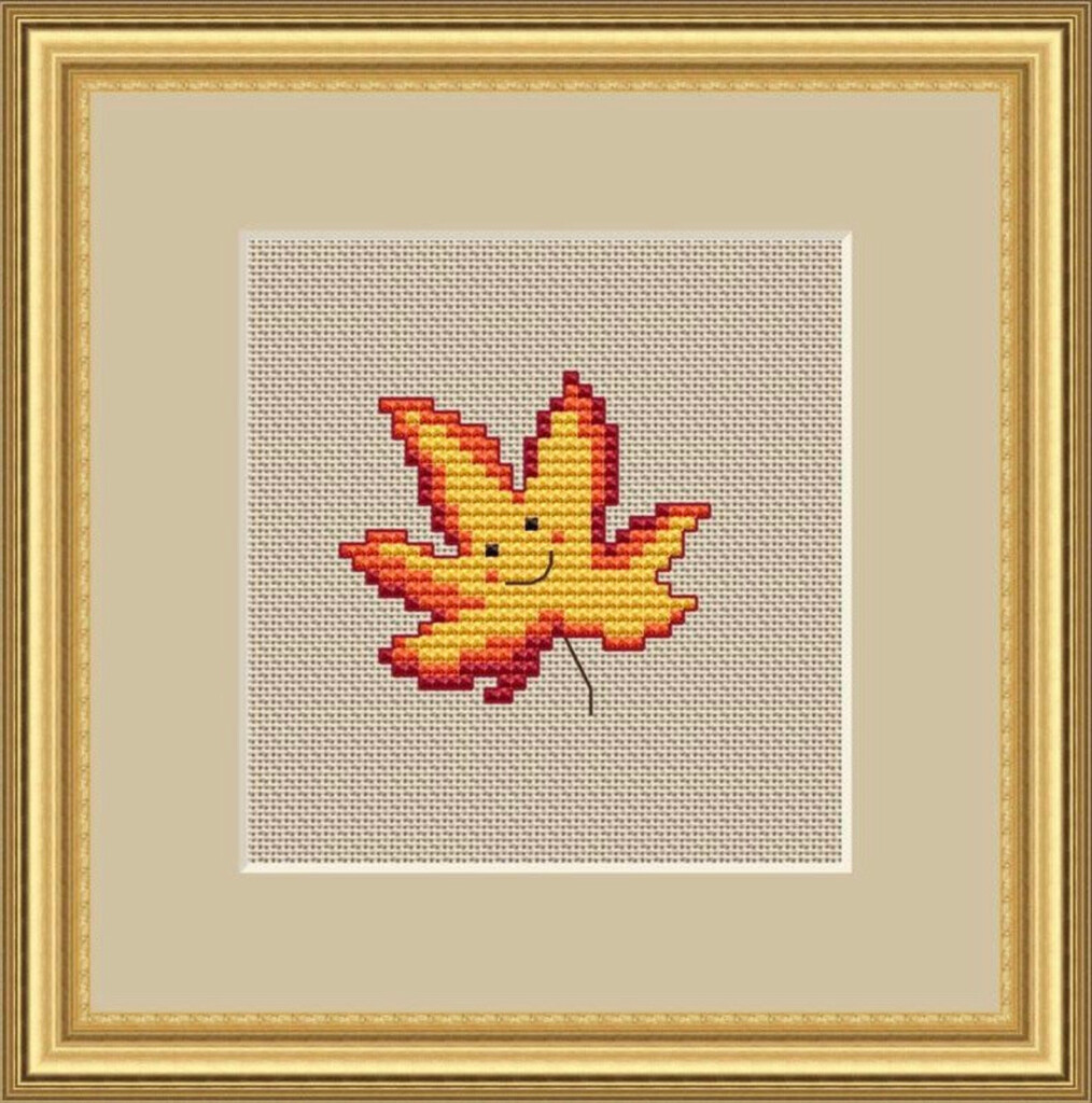 Autumn Maple Leaf Cross Stitch Pattern PDF Etsy - Maple Leaf Cross Stitch Pattern Free