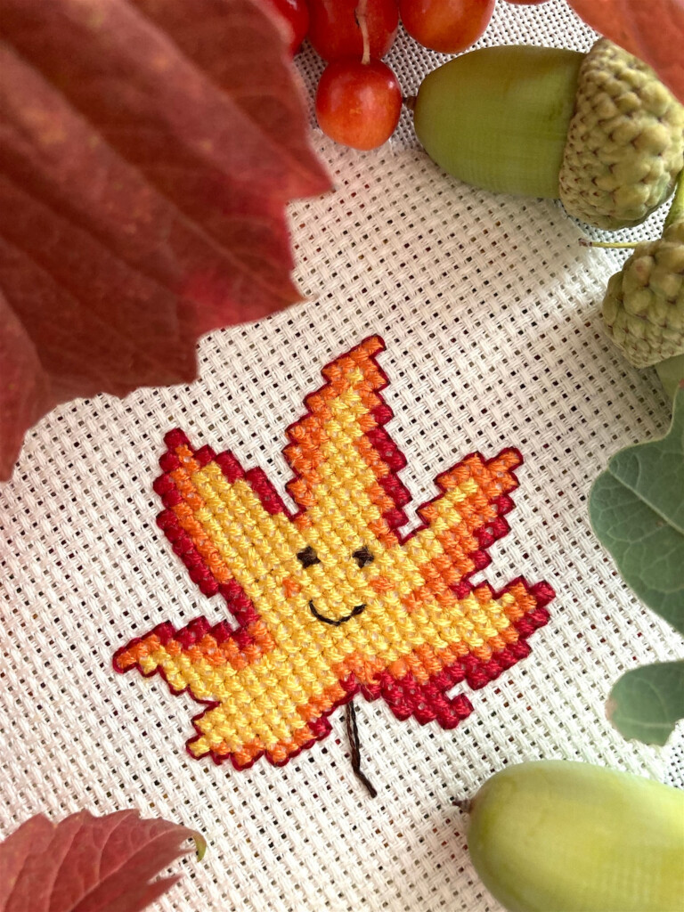 Autumn Maple Leaf Cross Stitch Pattern PDF Etsy - Maple Leaf Cross Stitch Pattern Free