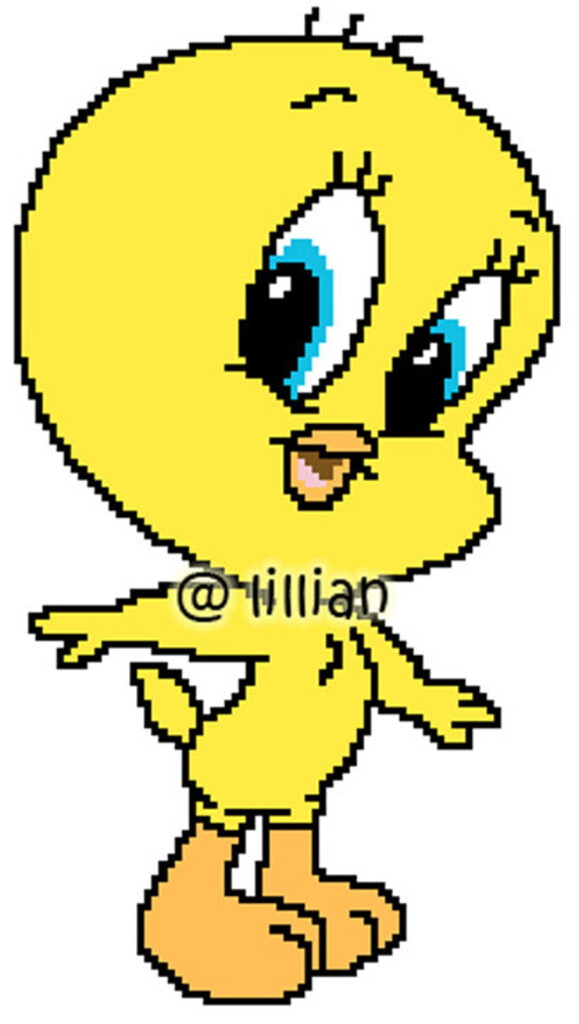 BABY TWEETY BIRD Cross Stitch Pattern Etsy - Tweety Bird Cross Stitch Pattern