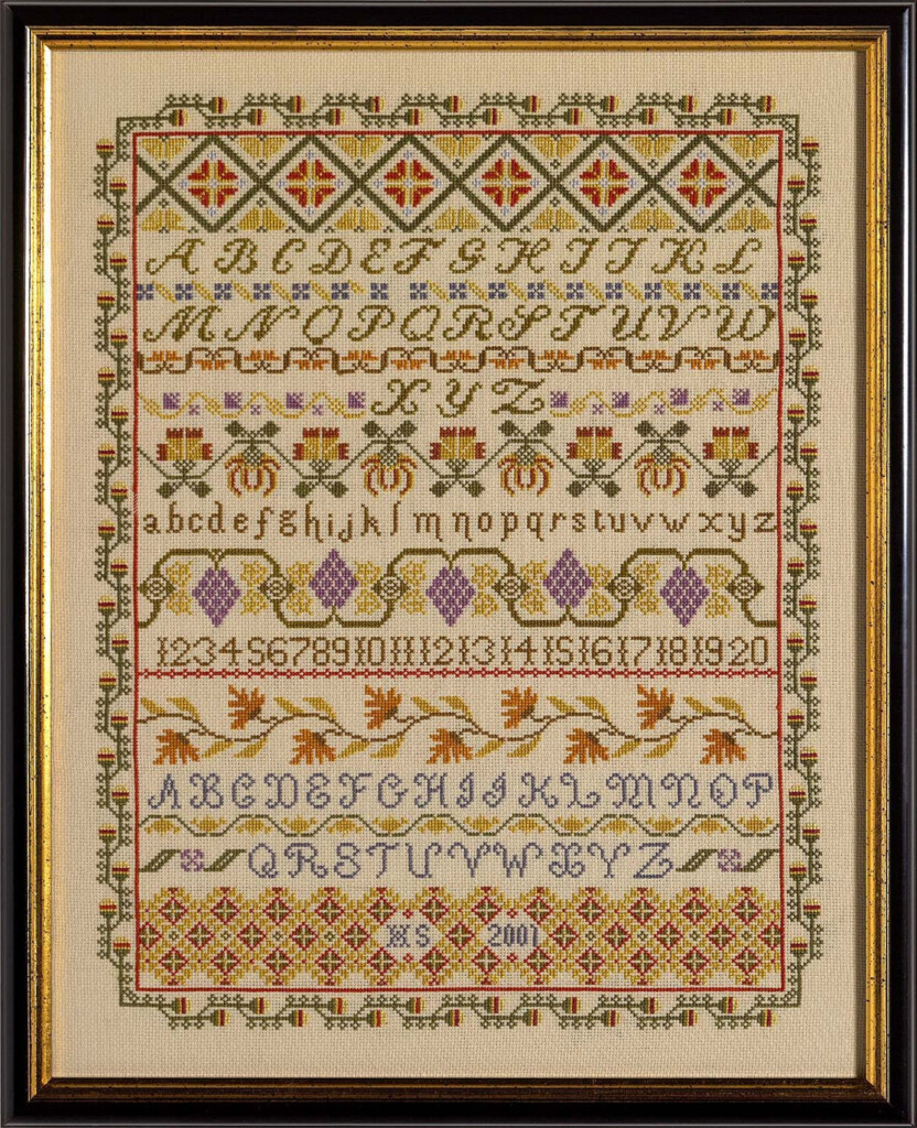 Band Sampler Cross Stitch Etsy - Band Sampler Cross Stitch Patterns