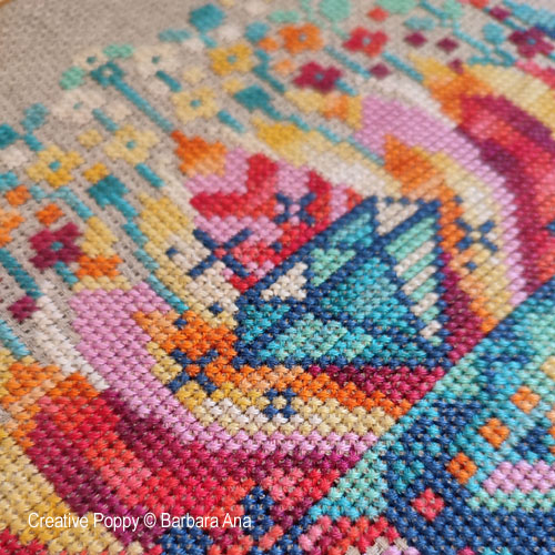 Barbara Ana Designs Wild Heart cross Stitch Pattern  - Barbara Ana Cross Stitch Patterns