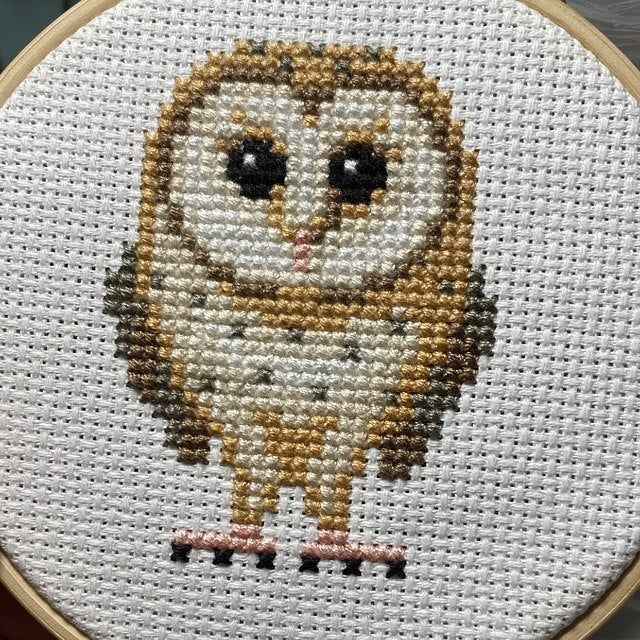 Barn Owl Cross Stitch Pattern PDF Barn Owl Embroidery Etsy Cross  - Owl Cross Stitch Pattern Free Download