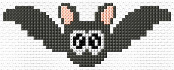 Bat Cross Stitch Designs - Bat Cross Stitch Pattern Free