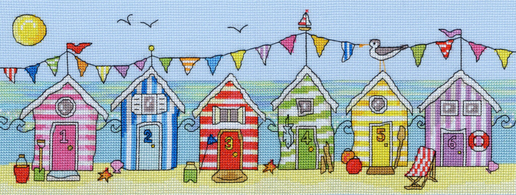 Beach Hut Fun Cross Stitch Kit By Bothy Threads - Beach Hut Cross Stitch Pattern Free