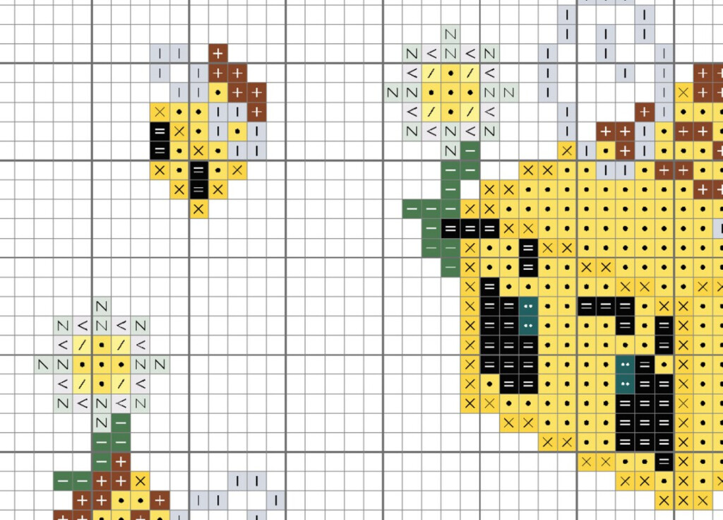 Bees Minecraft Style Cross Stitch Pattern Etsy - Minecraft Bee Cross Stitch Pattern