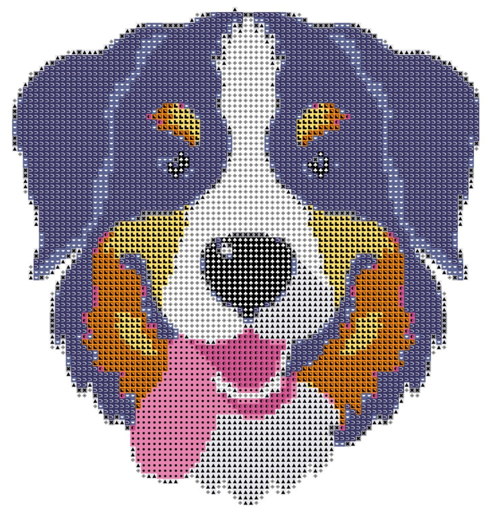 Bernese Mountain Dog Cute Cross Stitch Cross Stitch Pattern Etsy - Bernese Mountain Dog Cross Stitch Pattern