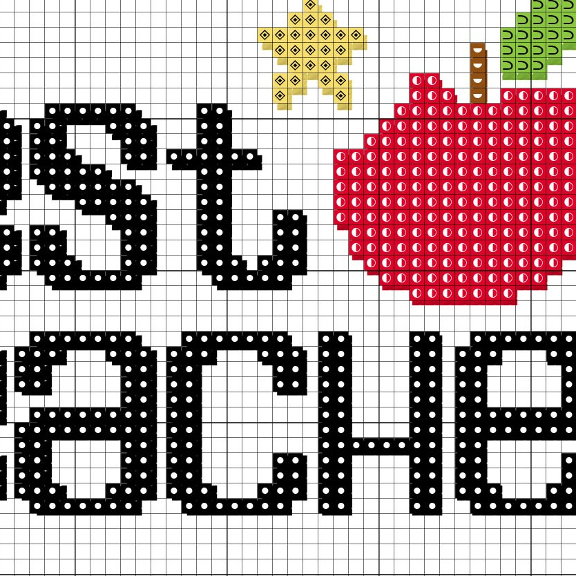 Best Teacher Cross Stitch Pattern Daily Cross Stitch - Teacher Cross Stitch Patterns Free
