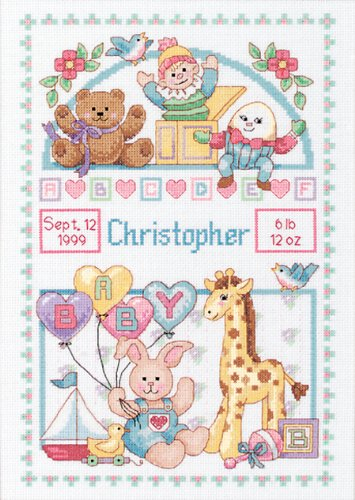 Birth Sampler Cross Stitch Patterns Free Patterns - Birth Sampler Cross Stitch Patterns Free