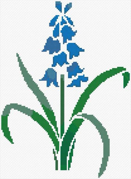 Bluebell Cross Stitch Designs - Bluebell Cross Stitch Pattern Free