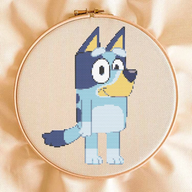 Bluey Easy Cross Stitch Pattern Instant Download Etsy - Quick Cross Stitch Patterns Free
