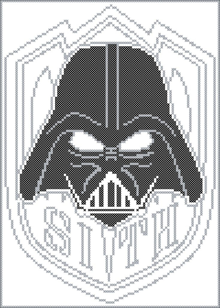BOGO FREE Cross Stitch STAR Wars Darth Vader pdf Cross Stitch  - Darth Vader Cross Stitch Pattern Free
