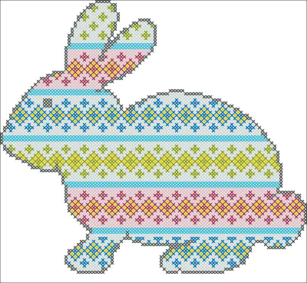 BOGO FREE Easter Bunny Cross Stitch Pattern Pdf Pattern - Simple Easter Cross Stitch Patterns