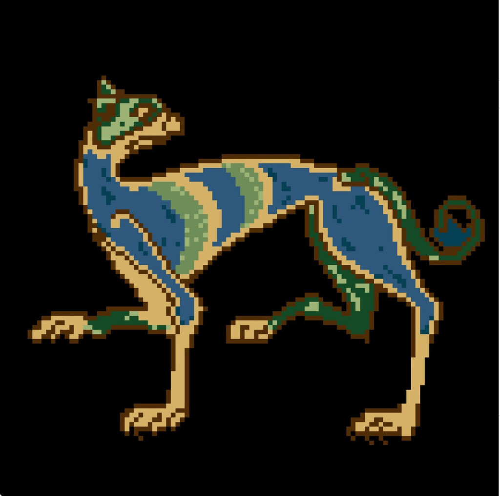 Book Of Kells Cat Cross Stitch Pattern Etsy - Book Of Kells Cross Stitch Patterns