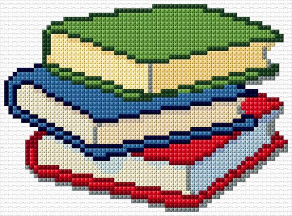 Books Cross Stitch Designs - Open Book Cross Stitch Pattern