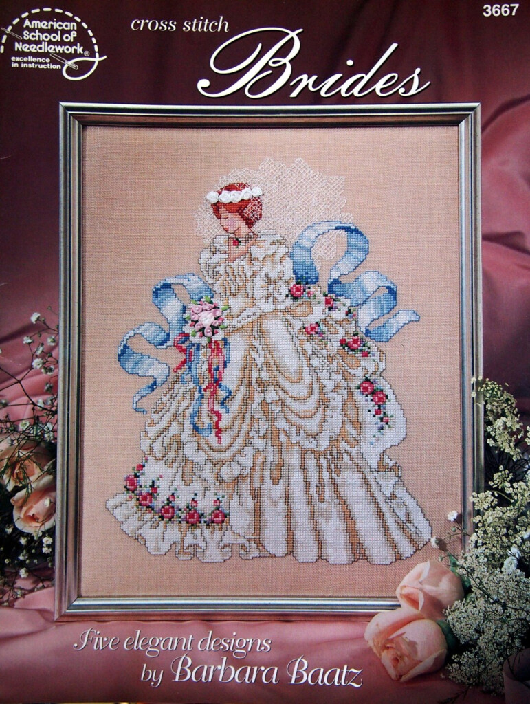 Brides Five Elegant Designs By Barbara Baatz Vintage Cross Stitch  - Barbara Baatz Cross Stitch Patterns