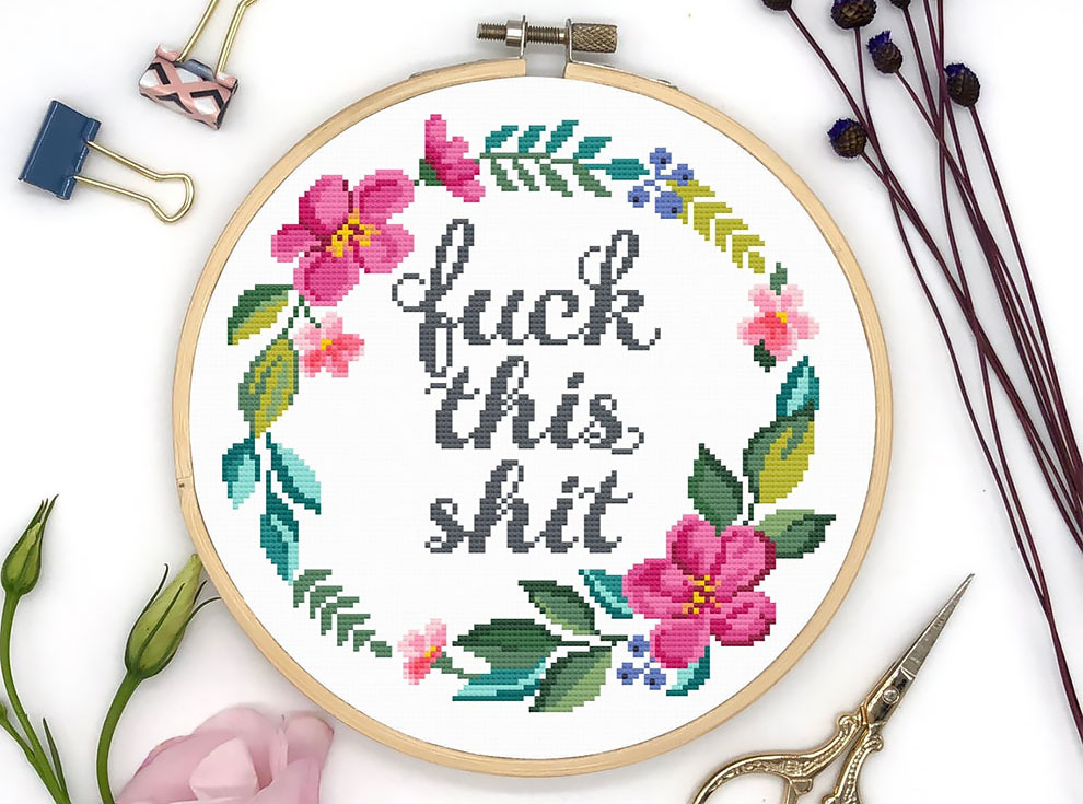 Brilliant Rude Cross Stitches By Katerina Lukashina Design You Trust  - Free Rude Cross Stitch Patterns