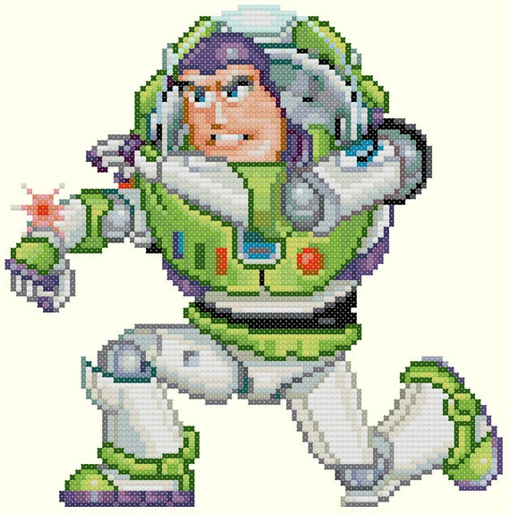 Buzz Lightyear 2 Cross Stitch Pattern - Buzz Lightyear Cross Stitch Pattern