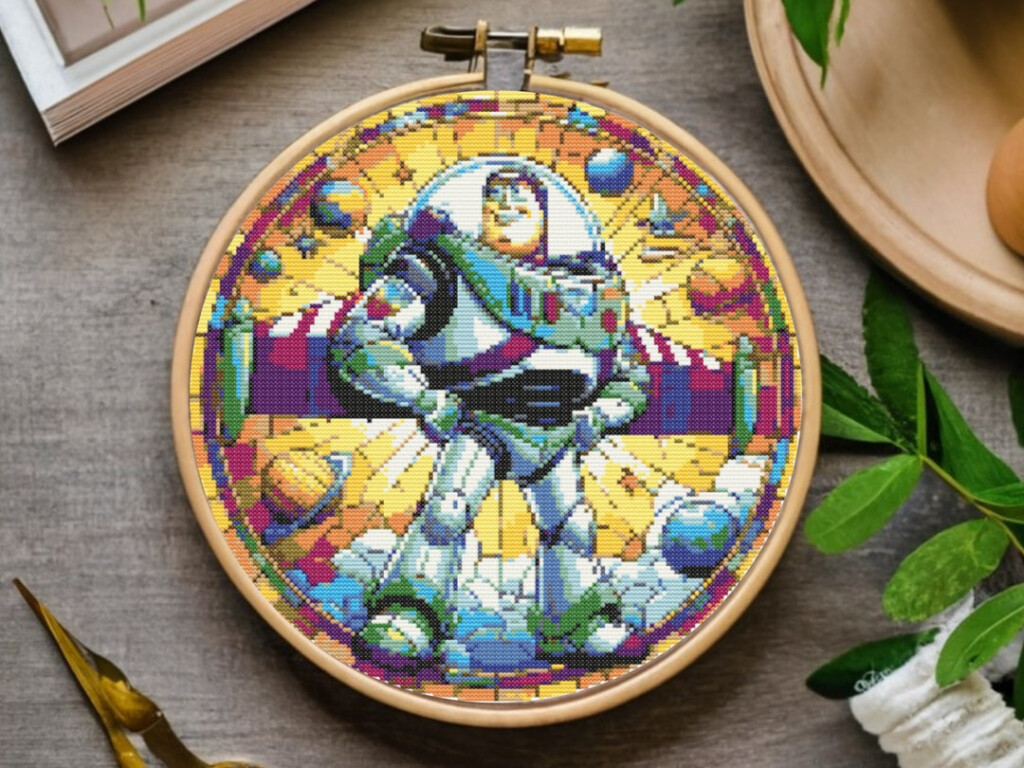 Buzz Lightyear Cross Stitch Pattern Toy Story Cross Stitch Pattern  - Buzz Lightyear Cross Stitch Pattern
