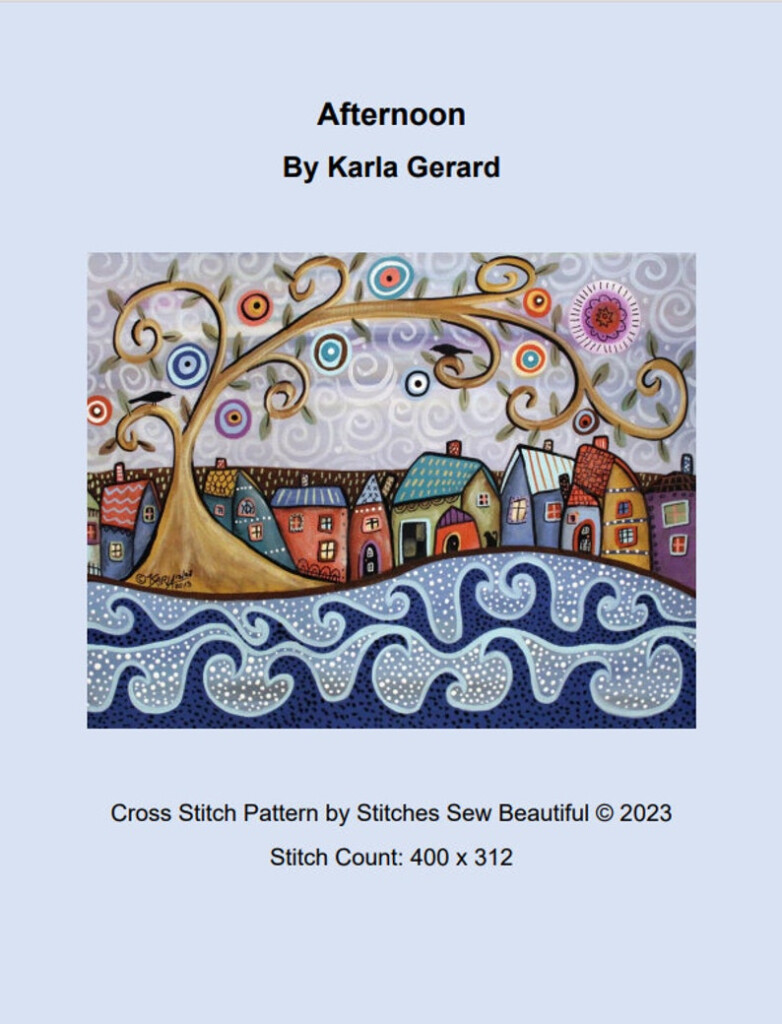 By The Sea Cross Stitch Pattern By Karla Gerard Etsy - Karla Gerard Cross Stitch Patterns