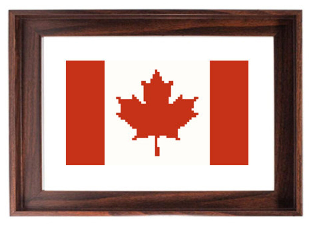 Canadian Flag Cross Stitch Etsy - Canadian Flag Cross Stitch Pattern