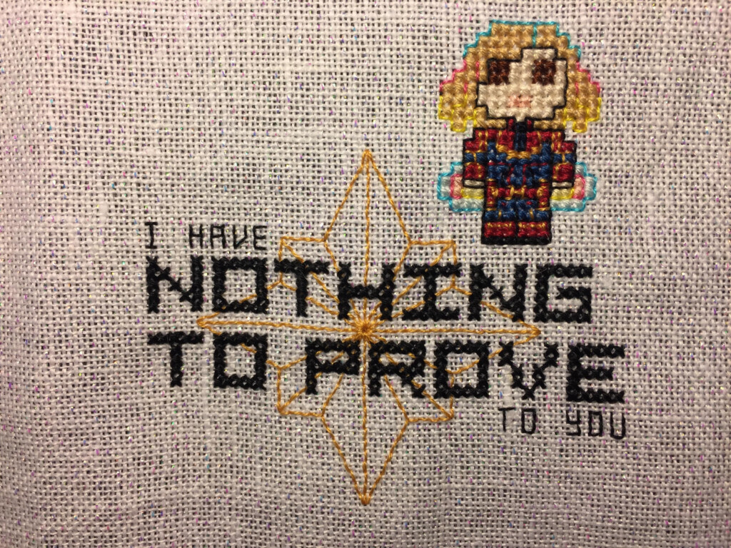 Captain Marvel Cross Stitch Cross Stitch Patterns - Captain Marvel Cross Stitch Pattern