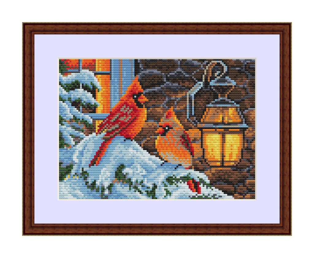 Cardinal Modern Cross Stitch Pattern Nature Counted Cross Etsy - Cardinal Counted Cross Stitch Patterns