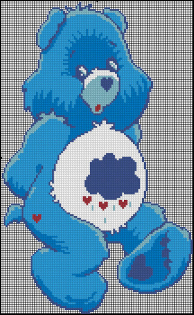 Care Bear Cross Stitch Pattern No 763 Etsy - Care Bears Cross Stitch Patterns