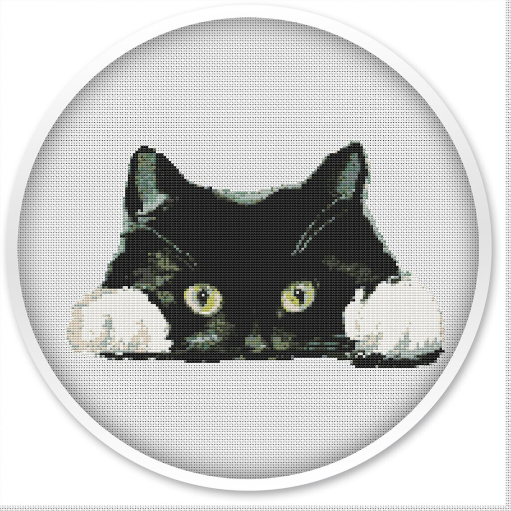 Cat Counted Cross Stitch Pattern Instant Pdf Download Animal Etsy - Counted Cross Stitch Cat Patterns