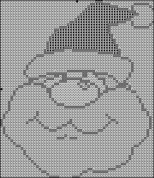 Christmas Cross Stitch Father Christmas Face White Beard - Free Father Christmas Cross Stitch Patterns