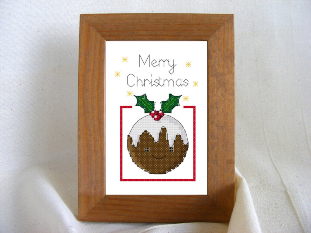 Christmas Pudding Cross Stitch Pattern PDF Etsy Australia - Christmas Pudding Cross Stitch Pattern