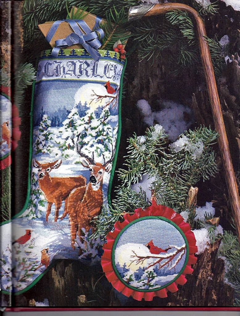 Christmas Stockings In Counted Cross Stitch Pattern Book Etsy - Cross Stitch Christmas Stocking Pattern Books