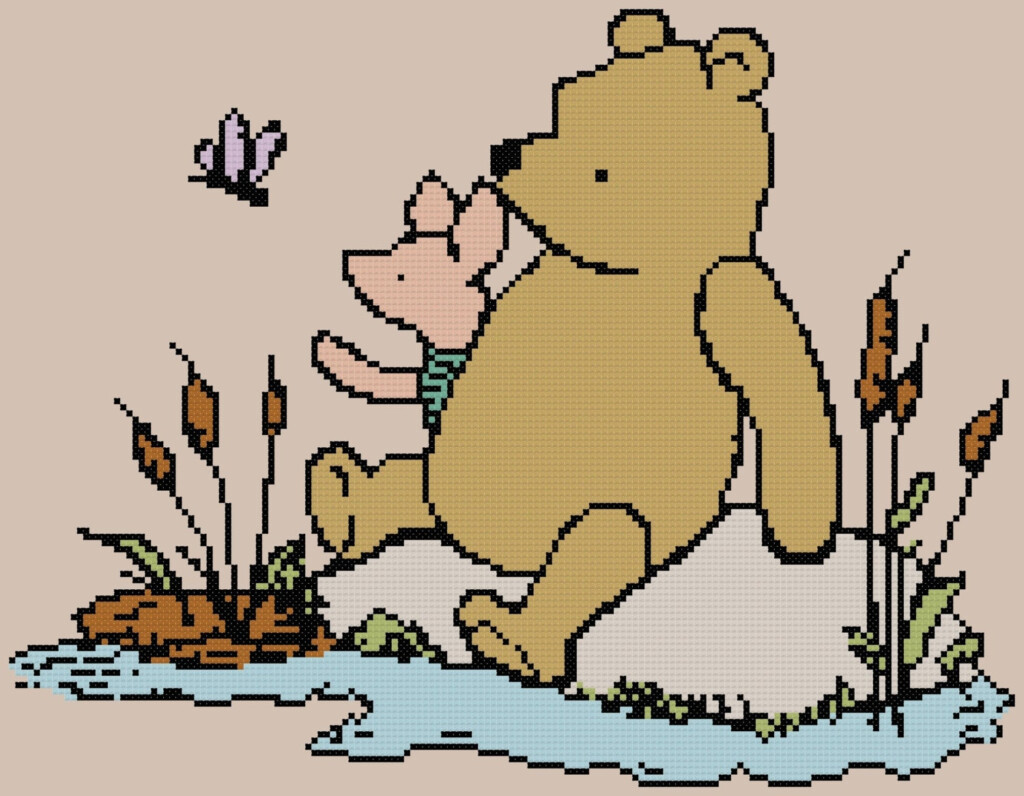 Classic Pooh Cross Stitch Kit Disney Cross Stitch Pattern - Classic Pooh Cross Stitch Pattern