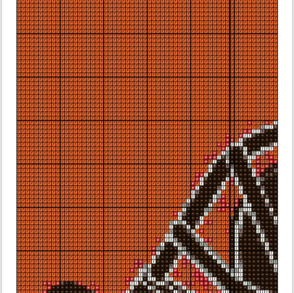 Cleveland Browns Cross Stitch Pattern Etsy - Cleveland Browns Cross Stitch Pattern