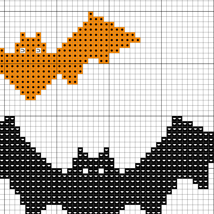 Color Bats Cross Stitch Pattern Daily Cross Stitch - Bat Cross Stitch Pattern Free