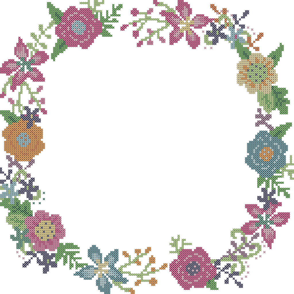 Counted Cross Stitch Border Patterns Free Counted Cross Stitch  - Cross Stitch Round Border Patterns Free