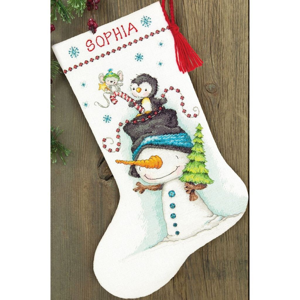 Counted Cross Stitch CHRISTMAS Stocking JOLLY Trio Dimensions - Christmas Stocking Cross Stitch Pattern