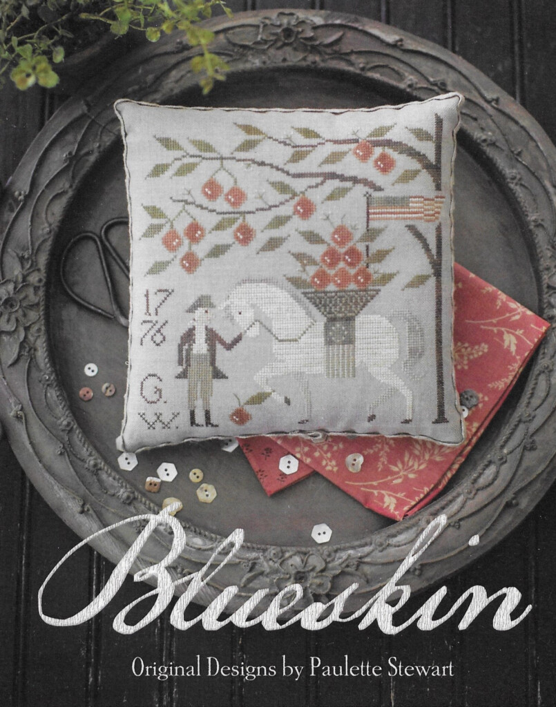 Counted Cross Stitch Pattern Blueskin Patriotic Americana George  - Americana Blue Cross Stitch Pattern