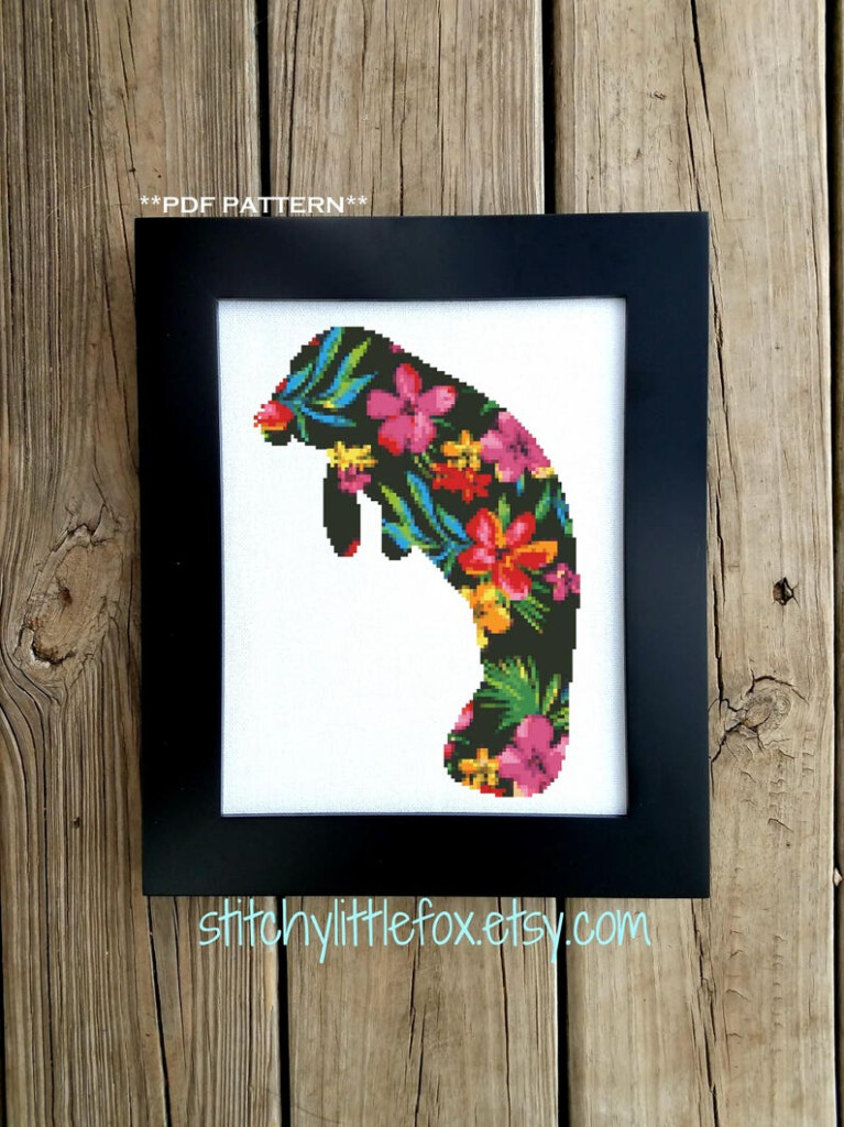 Counted Cross Stitch Pattern Modern Cross Stitch Hawaiian Etsy - Hawaiian Counted Cross Stitch Patterns