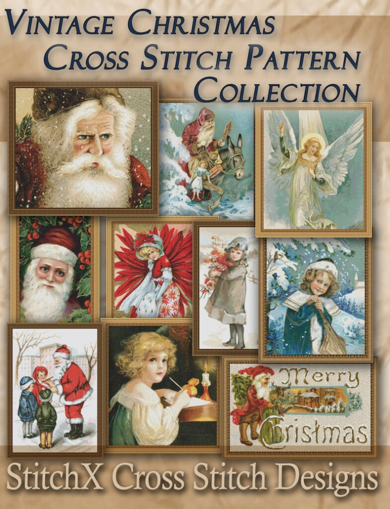 Counted Cross Stitch Patterns Vintage Christmas Collection Etsy - Vintage Cross Stitch Christmas Patterns