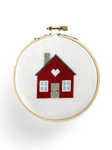 Country Living Cross stitch Get The Pattern For This Cute Tiny House  - Small House Cross Stitch Pattern