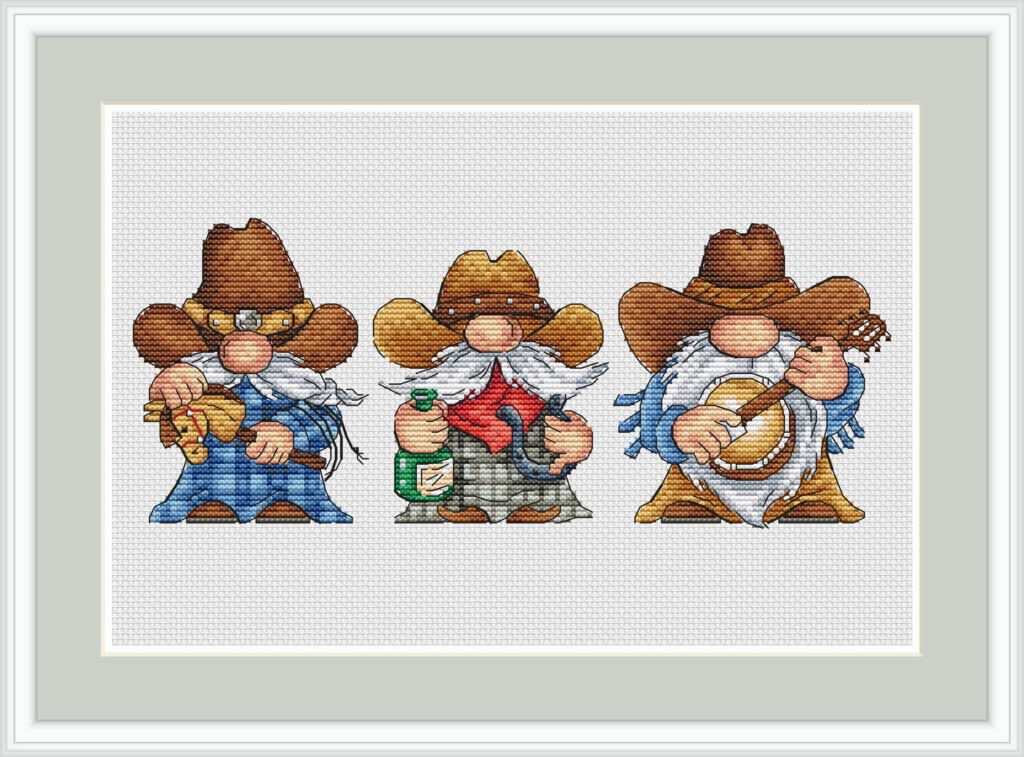Cowboys Cross Stitch Pattern - Cowboy Cross Stitch Patterns Free