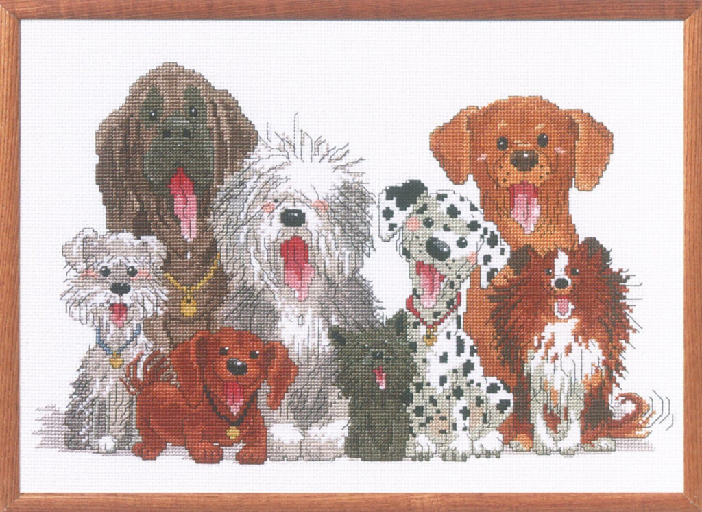 Crafts Great Dane counted Cross Stitch Pattern 1021 Vintage Dogs  - Free Dog Counted Cross Stitch Patterns