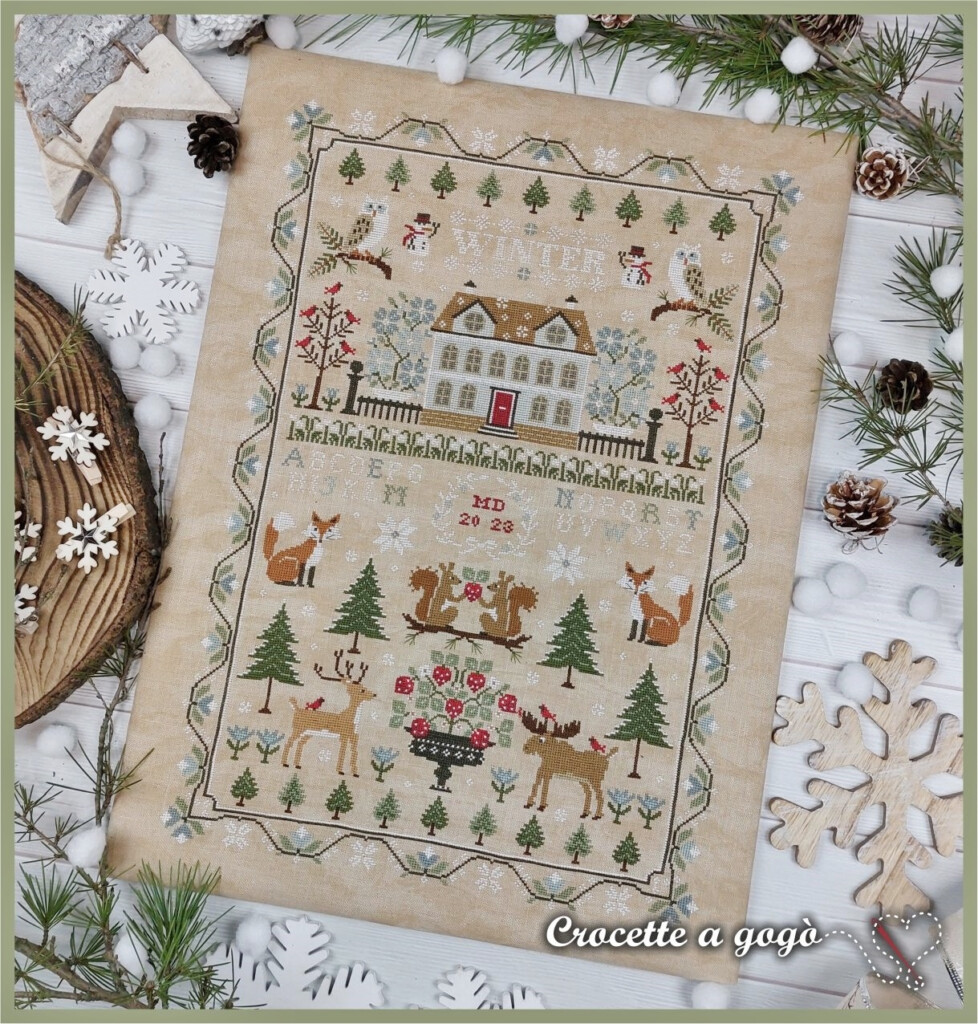 Crocette A Gogo Winter Sampler Cross Stitch Pattern 123Stitch - 123 Stitch Cross Stitch Patterns