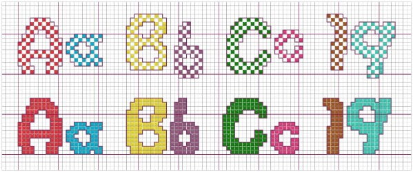 Cross Stitch Alphabet Patterns Free Printable FREE PRINTABLE - Free Printable Alphabet Cross Stitch Patterns