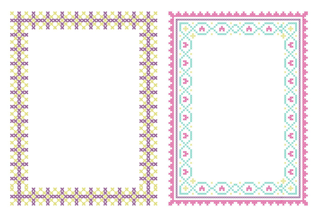 Cross Stitch Borders 10 Free PDF Printables Printablee - Free Border Cross Stitch Patterns