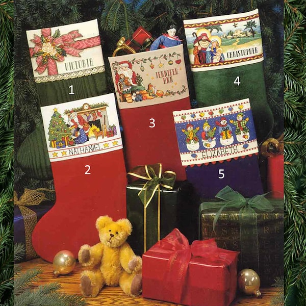 Cross Stitch Christmas Stocking Cuff Etsy - Cross Stitch Stocking Cuff Patterns