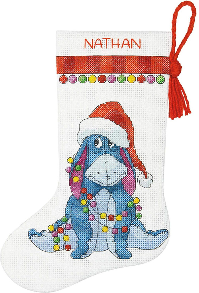 Cross Stitch Disney Stocking Kits Eeyore Cross Stitch Christmas  - Disney Cross Stitch Christmas Stocking Patterns