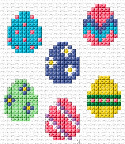 Cross Stitch Easter Eggs Annie Beez Hobby - Free Cross Stitch Easter Egg Patterns