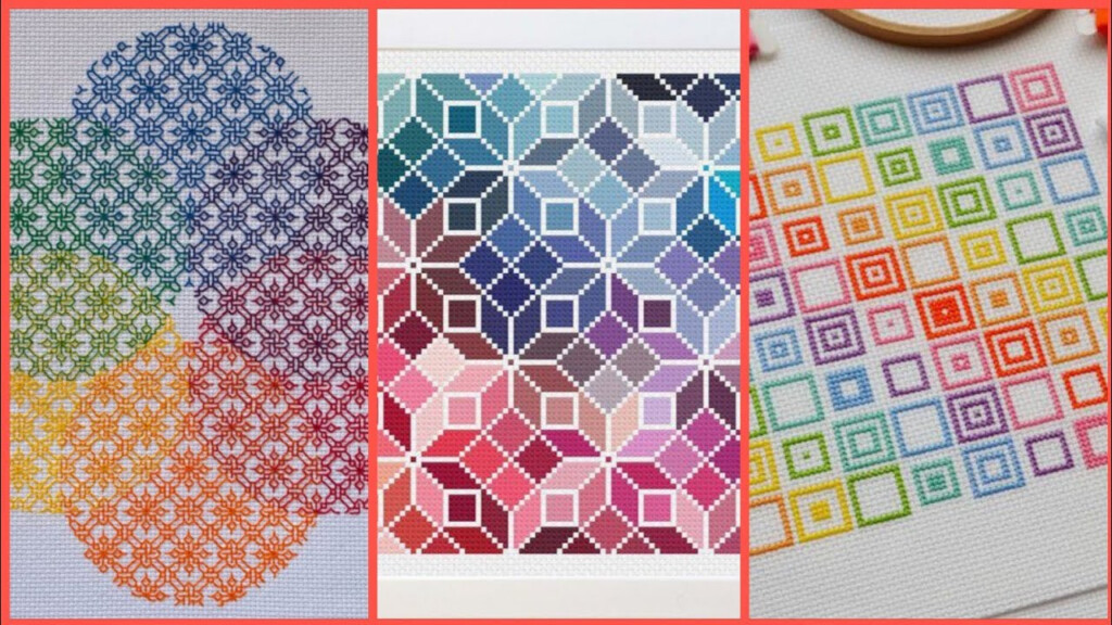 Cross Stitch Geometrical Designs YouTube - Cross Stitch Patterns Geometric Designs